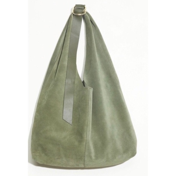 & Other Stories Handbags - & Other Stories Suede Hobo Bag